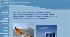 Desktop Screenshot of ferienwohnung-cuxhaven-vermietung.de