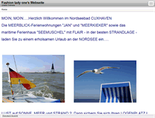 Tablet Screenshot of ferienwohnung-cuxhaven-vermietung.de